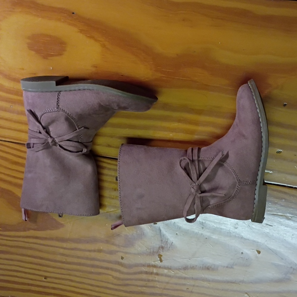Old Navy Dusty Pink Fall Boots Size 8